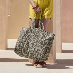 Sac shopping grand volume léopardCouleur:VINTAGE LEOPARD PRINT