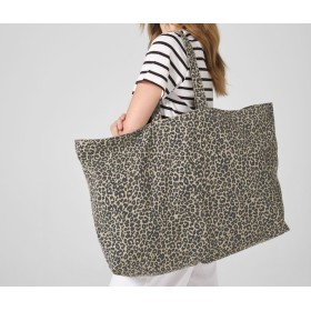 Sac shopping grand volume léopardCouleur:VINTAGE LEOPARD PRINT