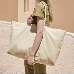 Sac shopping grand volume délavé