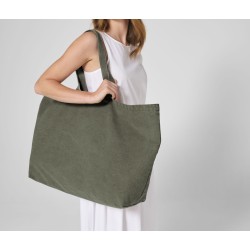 Sac shopping grand volume délavé