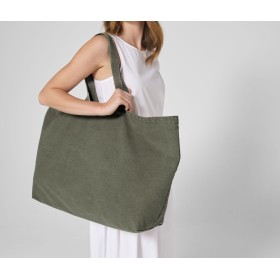 Sac shopping grand volume délavé
