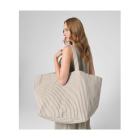 Grand sac de plage rayé