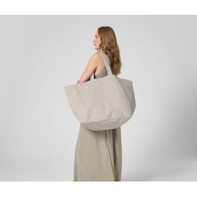 Grand sac de plage rayé