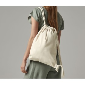 Gym sac en polycoton recycléCouleur:Natural