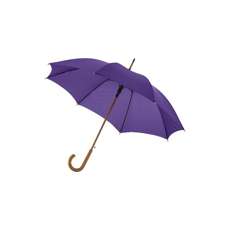 Parapluie 23" à ouverture automatique, poignée et mât en boi 
