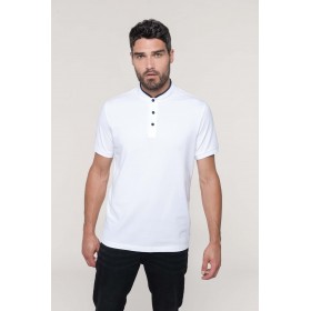 Polo Col Mao Manches Courtes Homme