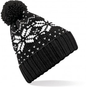 Accessoires Casquettes Bonnets en crochet Beechfield Original Headwear Bonnet en crochet noir style d\u00e9contract\u00e9 