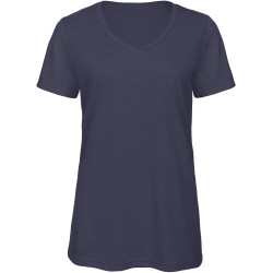 T-Shirt Triblend Col V Femme 