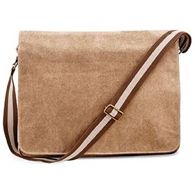 Sac Courrier Vintage En Toile 