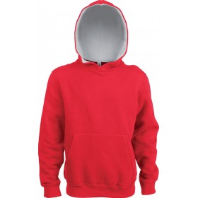 Sweat-Shirt Capuche Contrastée Enfant 