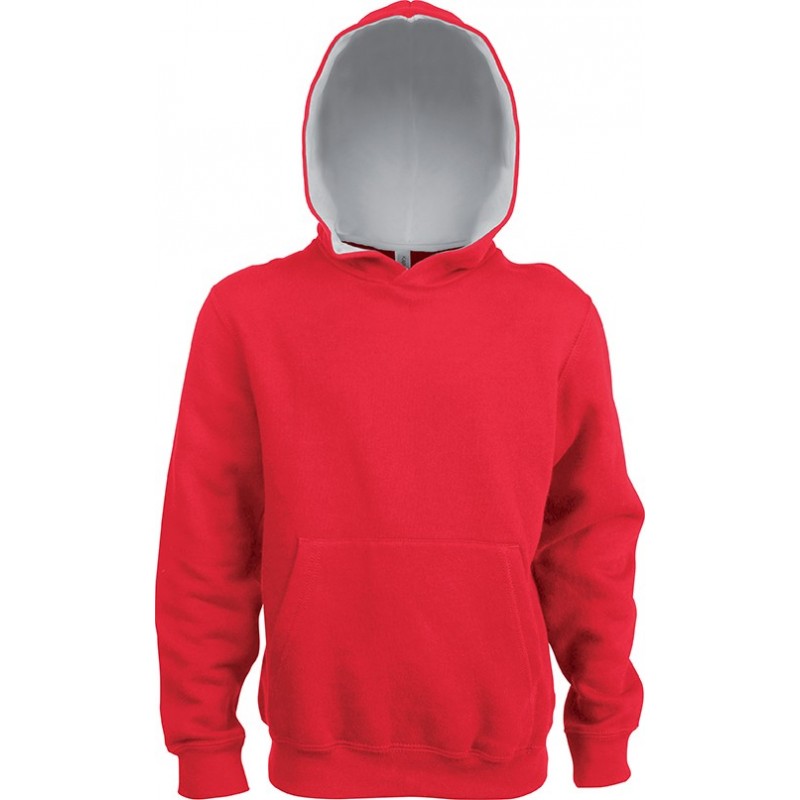 Sweat-Shirt Capuche Contrastée Enfant 