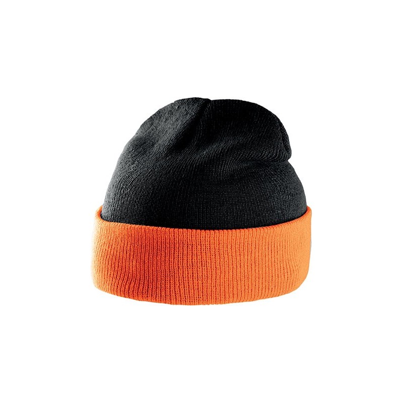 Bonnet Bicolore Avec Revers 