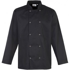 Veste De Cuisine Manches Longues à Boutons Pression 