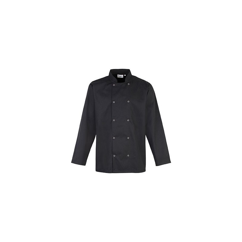Veste De Cuisine Manches Longues à Boutons Pression 