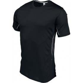 T-Shirt Bi-Matière Sport Manches Courtes 