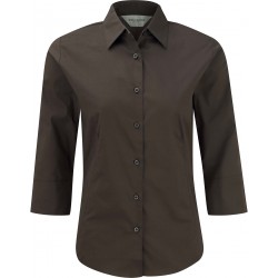 Chemise Fittée Femme Manches 3/4 