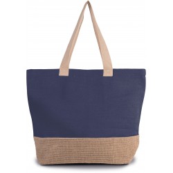 Sac De Shopping Fourre-Tout Esprit Rustique Patriot Blue / Naturel