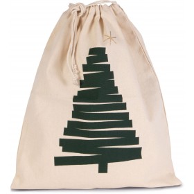 Sac Coton à Cordon Motif Sapin 