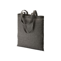 Shopper en coton recyclé  150 g/m, effet mélange, anses longues 