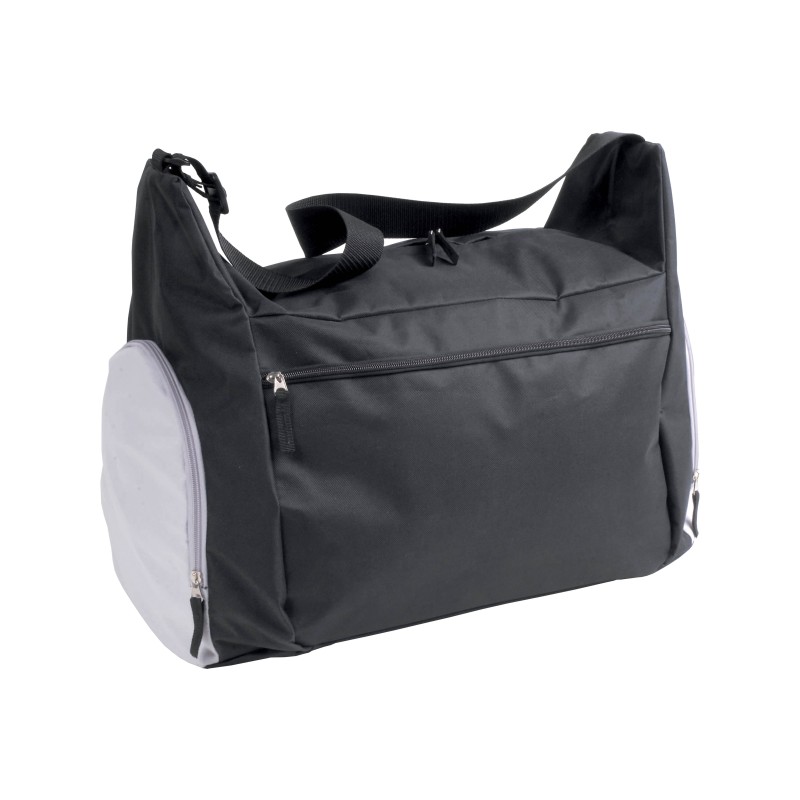 Sac de sport/sac de voyage en polyester 600D avec bandoulière réglable, 2 compartiments 