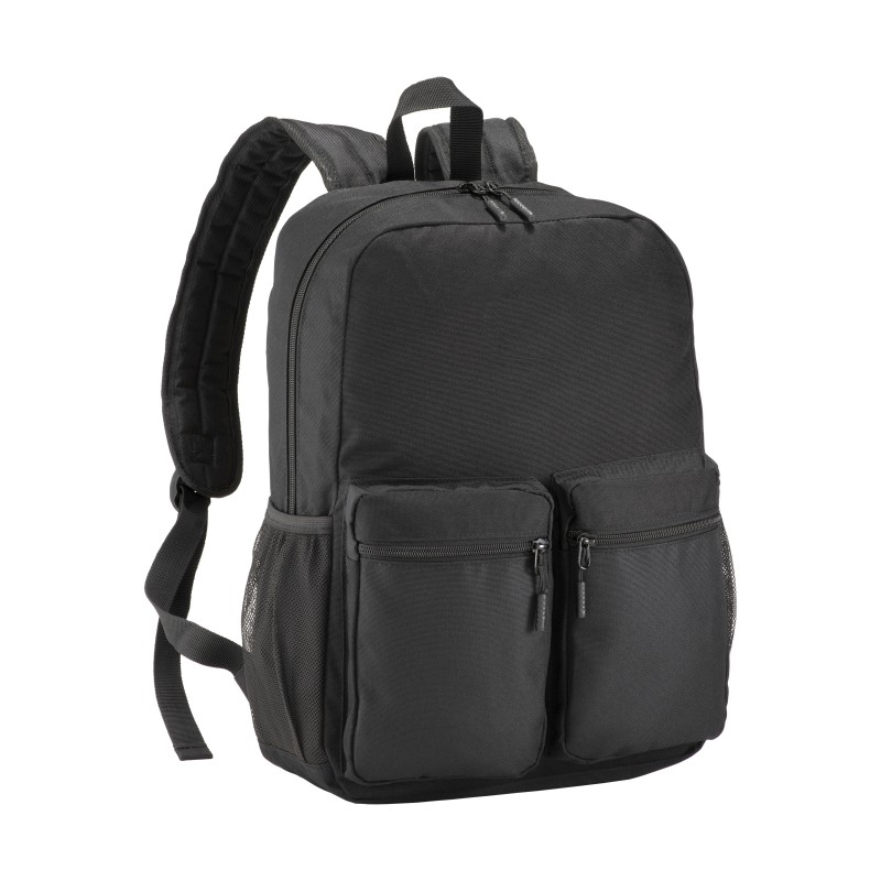 Sac à dos en polyester 600D avec cinq poches, deux bandoulières latérales en filet 