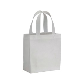 Shopper mini avec soufflet en TNT 80g/m2, anses courtes 
