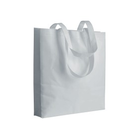 Shopper avec soufflet en TNT 80g/m2 thermosoudé, anses longues 