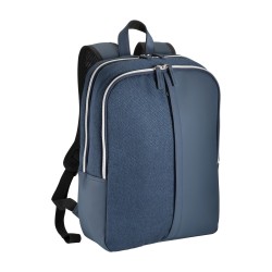 Sac a dos porte PC en simili cuir et polycoton 