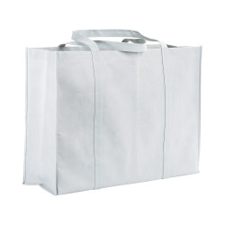 Shopper maxi avec soufflet en TNT 100 g/m2 cousu avec anses longues 