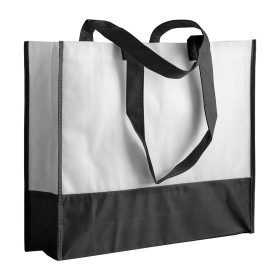 Shopper avec soufflet en TNT 80 g/m2, anses longues 