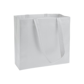 Shopper en TNT laminé, anses longues et soufflet 