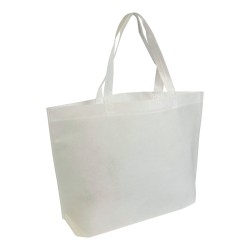 Sac shopping en TNT thermo-saudé, avec anses longues et soufflett 