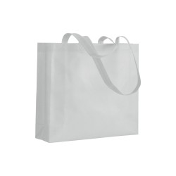Shopper avec soufflet en TNT 80g/m2 thermosoudé, anses longues 