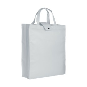 Shopper pliable avec soufflet en TNT 80g/m2, manches courtes 