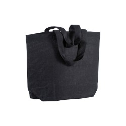 Shopper avec soufflet à la base en coton 120 g/m2, anses courtes 