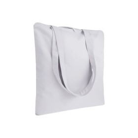 Shopper en coton 220 g/m, anses longues anses longues et fermeture avec zip 