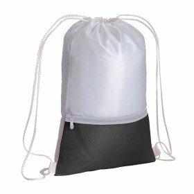 Sac à dos en polyester 210T avec poche zip et fermeture réglable à cordon 