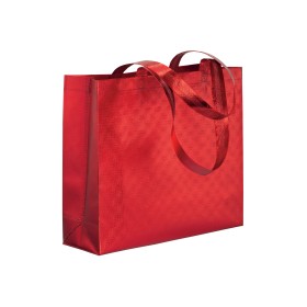 Sac shopper avec soufflet en non tissè laminé thermsoudé, anses longues 