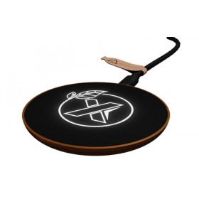 chargeur à induction lumineux en bois FSC & rubber