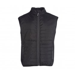 Bodywarmer bi-matière matelassé