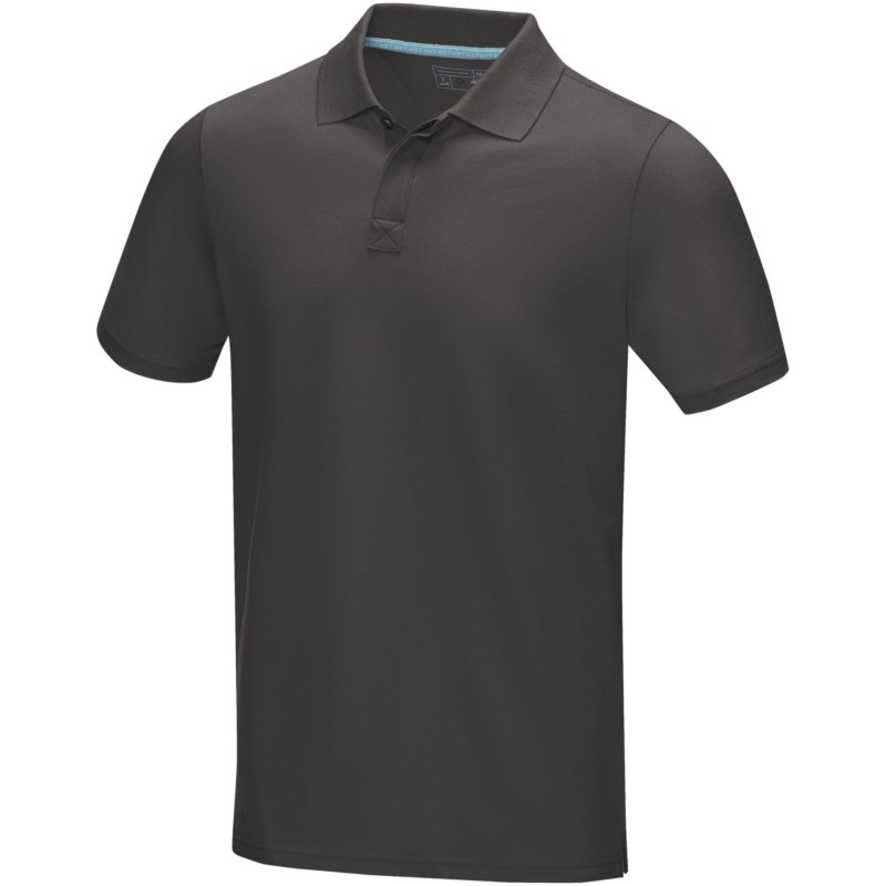 Polo Graphite bio GOTS manches courtes homme 