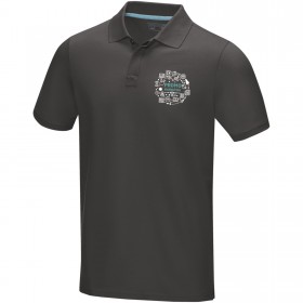 Polo Graphite bio GOTS manches courtes homme 