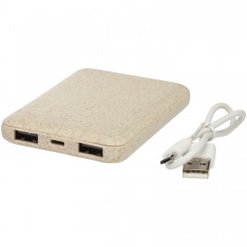Batterie de secours Asama de 5 000 mAh en paille de blé 