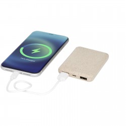 Batterie de secours Asama de 5 000 mAh en paille de blé 