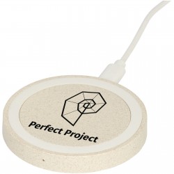 Tapis de charge à induction Naka de 5 W en paille de blé 