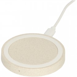 Tapis de charge à induction Naka de 5 W en paille de blé 