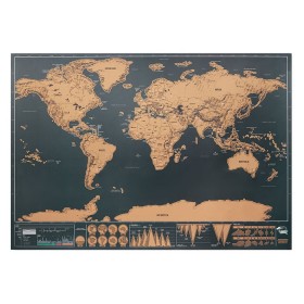 Carte du monde à gratter BEEN THERE 