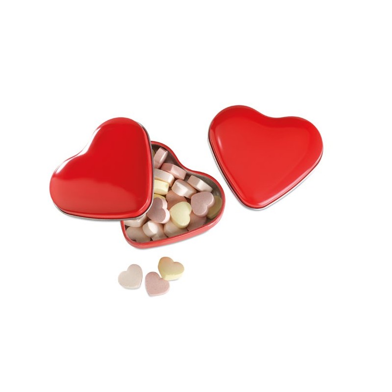 Boîte coeur avec bonbons Lovemint 
