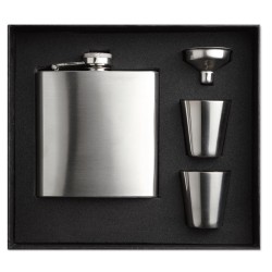Flacon de poche avec gobelets Slimmy Flask Set 