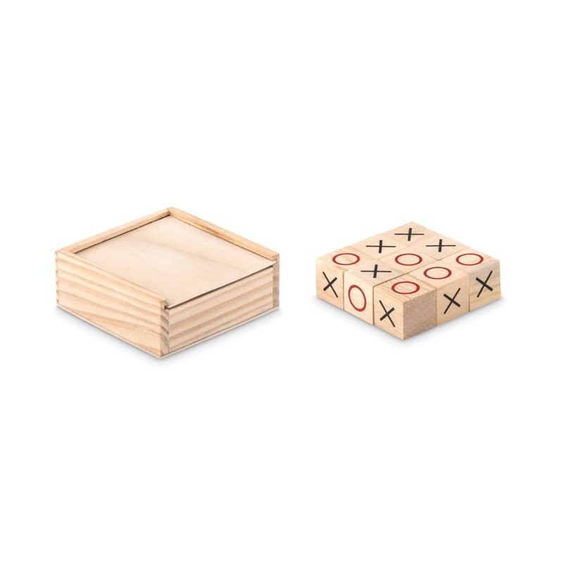 Jeu de morpion en bois Tic Tac Toe 